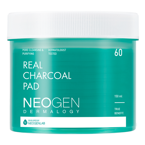 [NeoGen] DERMALOGY REAL CHARCOAL PAD 150ML (60 PADS) 