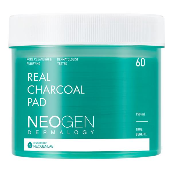 [NeoGen] DERMALOGY REAL CHARCOAL PAD 150ML (60 PADS) 1