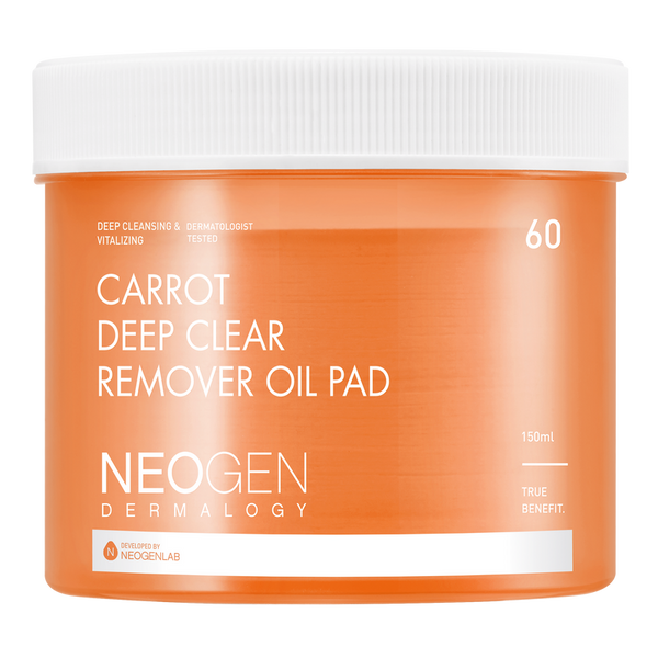 [NeoGen] DERMALOGY CARROT DEEP CLEAR OIL PAD 150ML (60 PADS) 1