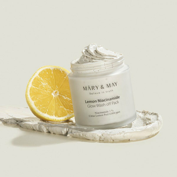 MARY&MAY Lemon Niacinamide Glow Wash Off Pack 125g 4