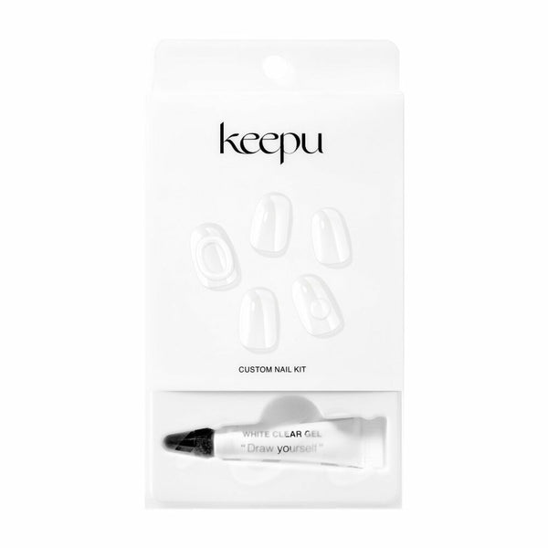 Keepu Custome Nail Kit Gel Tube Pure - Clear (LED Lamp required) 3