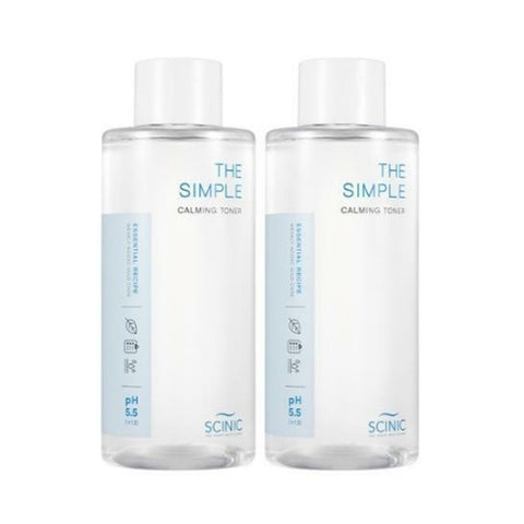 Scinic The Simple Calming Toner 300ml 2-for-1 Set 
