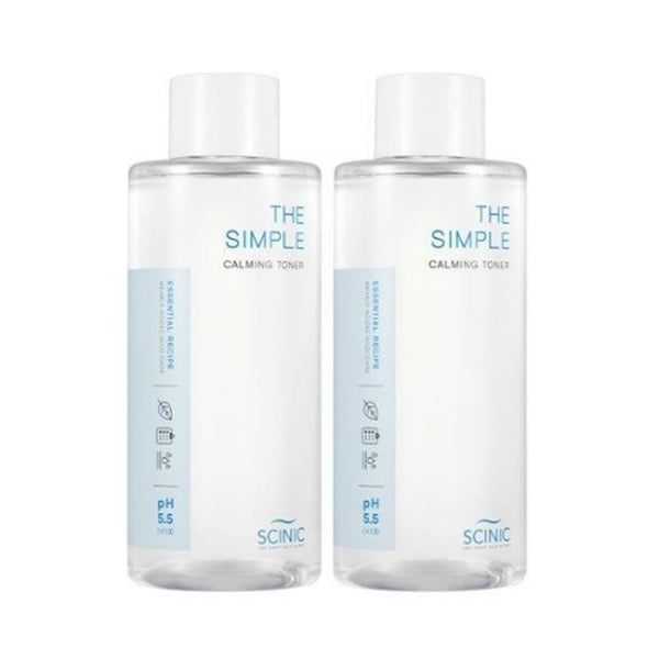 Scinic The Simple Calming Toner 300ml 2-for-1 Set 1