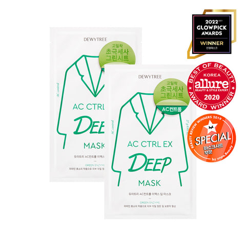 Dewytree AC Control EX Deep Mask Sheet 1+1 Set 