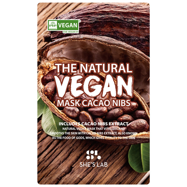 The Natural Vegan Cacaonibs Mask Sheet 1