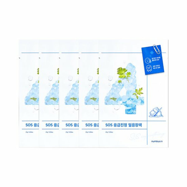 numbuzin No. 4 SOS Icy Soothing Mask Sheet 4+1 Special Set 3