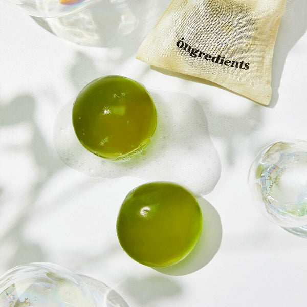 ongredients Jeju Green Tea Cleansing Ball 3