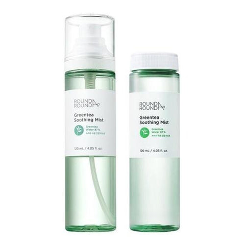 ROUND A'ROUND Green Tea Soothing Mist Special Set 120ml x 2 