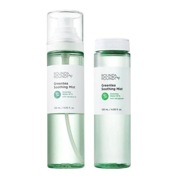 ROUND A'ROUND Green Tea Soothing Mist Special Set 120ml x 2 1