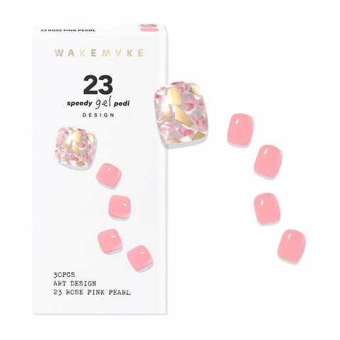 [NEW] WAKEMAKE Speedy Gel Pedi 23 Rose Pink Pearl (LED Lamp Required) 
