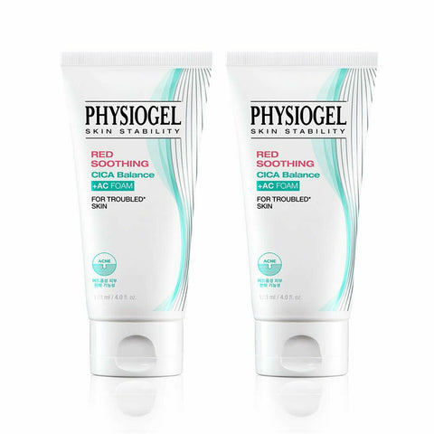 PHYSIOGEL Red Soothing Cica Balance +AC Foam Cleanser 120mL 1+1 Special Set 