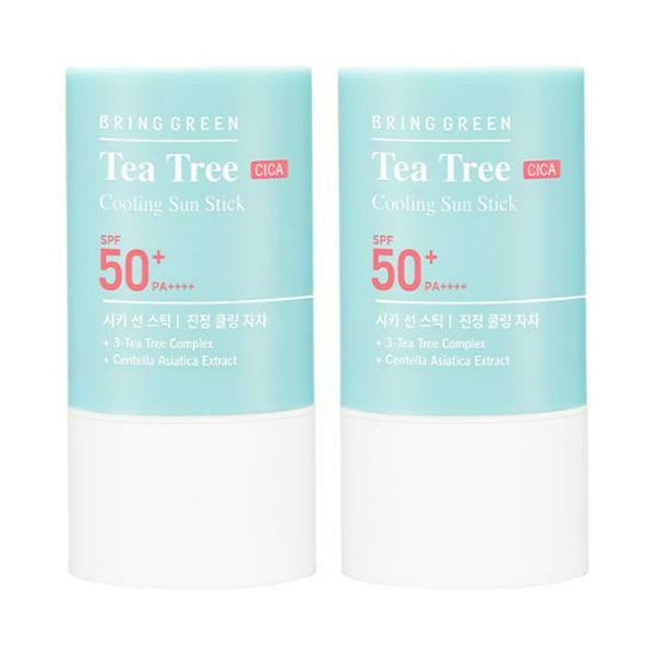 BRING GREEN Tea Tree Cica Cooling Sun Stick Double Pack 1