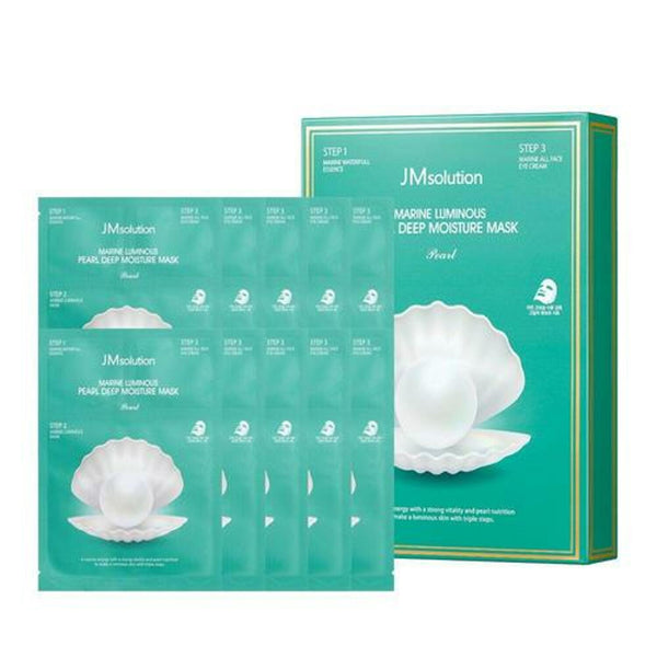 JM solution Marine Luminous Pearl Deep Moisture Mask Sheet 10 Sheets 1