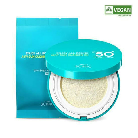 Scinic Enjoy All Round Airy Sun Cushion 25g Special Set 