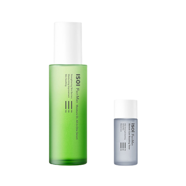 isoi Fact Man Blemish Care All In One Serum 100mL + Boosting Toner 20mL Special Set 3