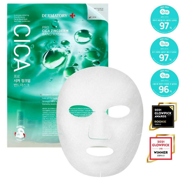 Dermatory Pro Cica Zinc Derm Band Mask Sheet 5ea Set 2