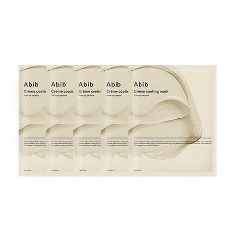 Abib Creme Coating Mask Tone-Up Solution Mask Sheet 5 Sheets 