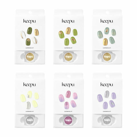 Keepu Custom Nail Kit Mirror Powder 12 Types (NO LED Lamp required) 
