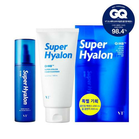 VT Super Hyalon All In One Essence 150ml + Foam Cleanser 300ml Special Set 