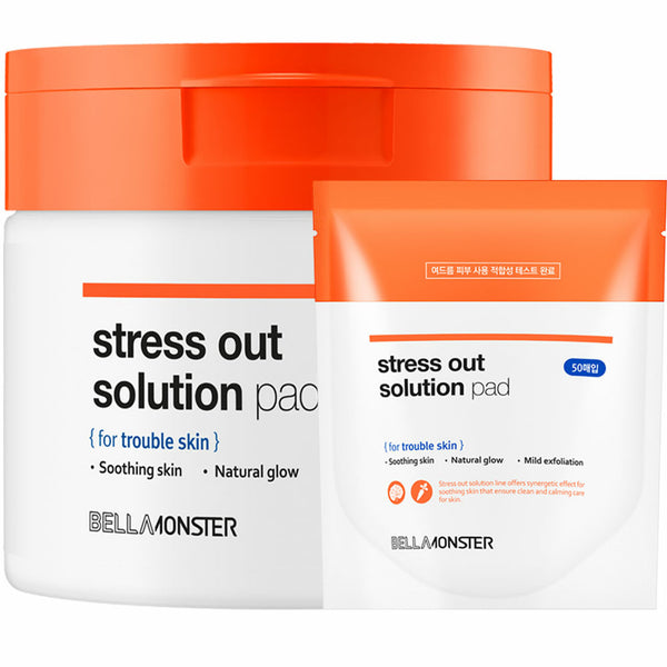 BELLAMONSTER Stress Out Solution Pad 70 Pads (+Refill 50 Pads) 2