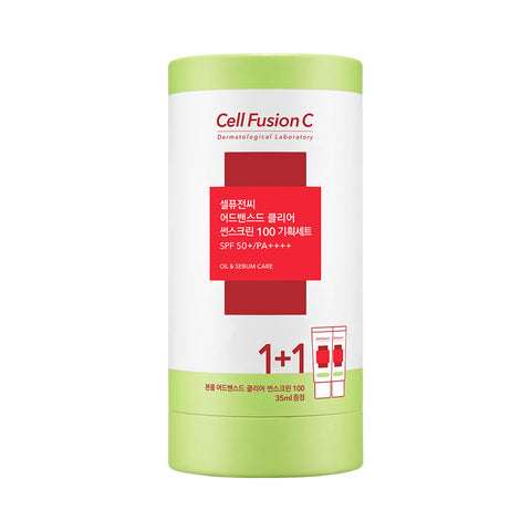 Cell Fusion C Advanced Clear Sunscreen 100 Twin Pack SPF50+/PA++++ (35ml + 35ml) 