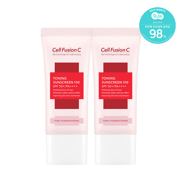 Cell Fusion C Toning Sunscreen Twin Pack SPF50+/PA++++ (35ml + 35ml) 2
