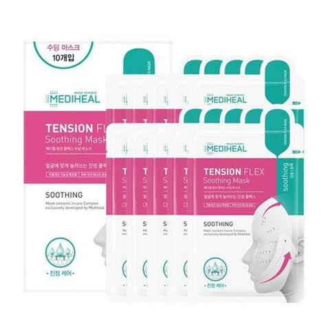 Mediheal Tension Flex Soothing Face Mask Sheet Pack 10 Sheets 