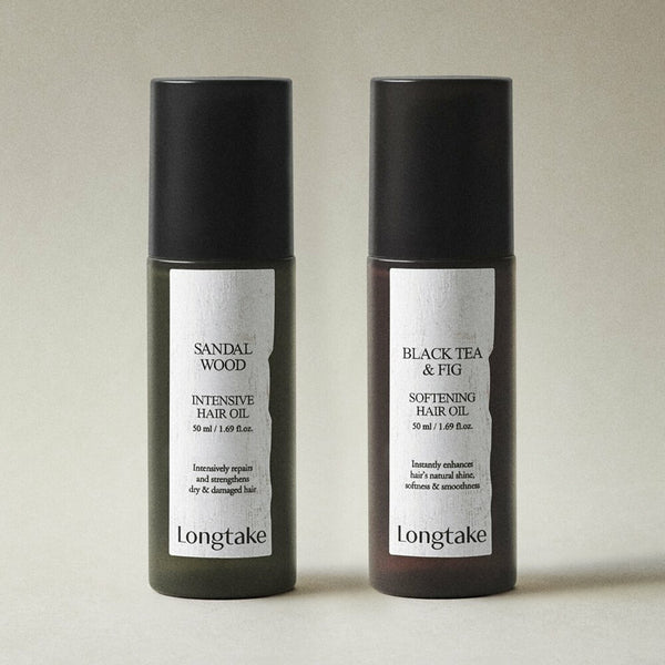Longtake Hair Oil 50mL [SANDALWOOD / BLACK TEA & FIG] 1
