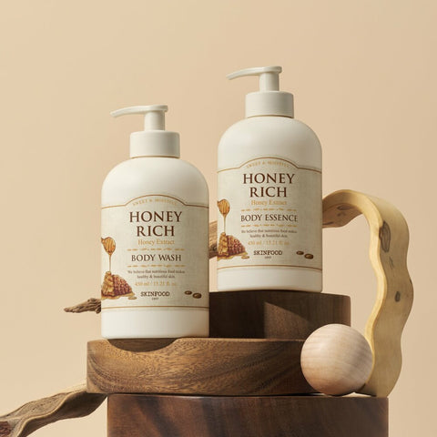 [NEW] SKINFOOD Honey Rich Body Wash / Lotion 450mL 
