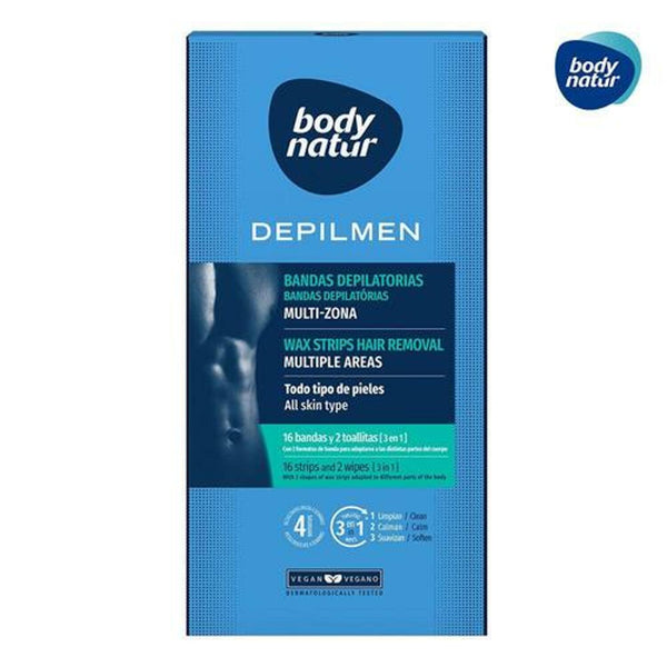 Body Natur Depilmen Wax Strips Hair Removal for Multiple Areas (All Skin Type) 1