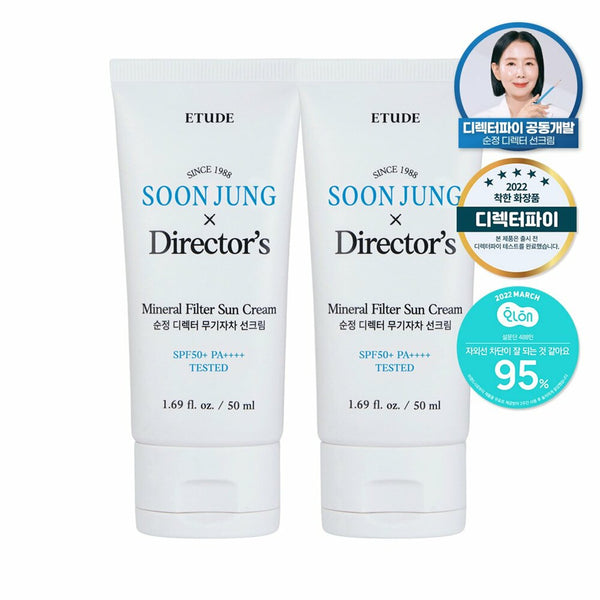 ETUDE Soon Jung X Director's Mineral Filter Sun Cream 1+1 (50mL+50mL) 3