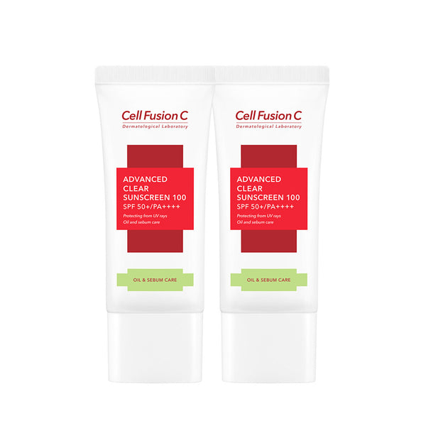 Cell Fusion C Advanced Clear Sunscreen 100 Twin Pack SPF50+/PA++++ (35ml + 35ml) 2