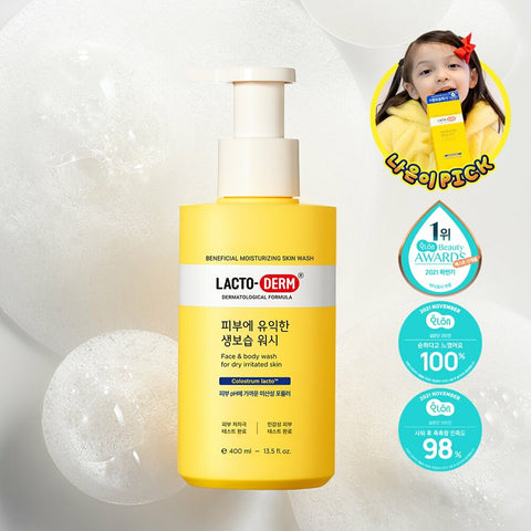 LACTO-DERM Beneficial Moisturizing Skin Wash 400mL 