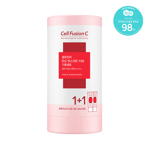Cell Fusion C Toning Sunscreen Twin Pack SPF50+/PA++++ (35ml + 35ml) 1