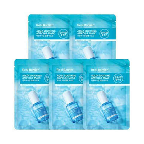 Real Barrier Aqua Soothing Ampoule Mask Sheet 5ea Special Set 