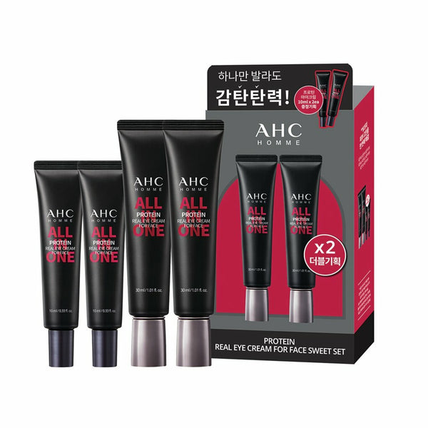 AHC Homme Protein Real Eye Cream For Face 30mL 1+1 Special Set (Free Gift