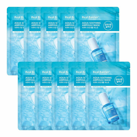 Real Barrier Aqua Soothing Ampoule Mask Sheet 10P 