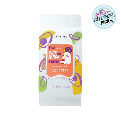 Dewytree Pick And Quick 2 Weeks Nourishing Mask Sheet 14 Sheets 