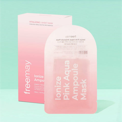 freemay Ionize Pink Aqua Ampoule Mask Sheet 
