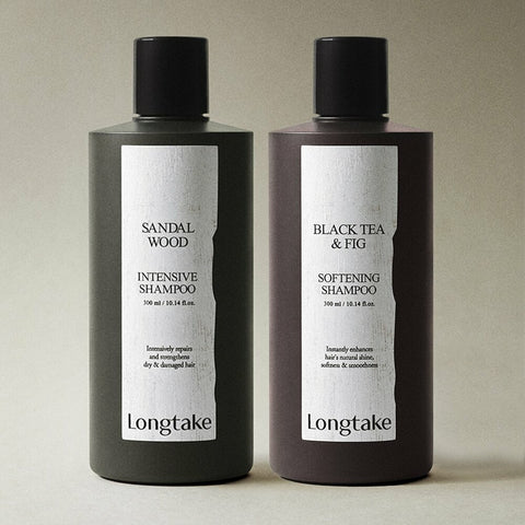 Longtake Shampoo 300mL [SANDALWOOD / BLACK TEA & FIG] 