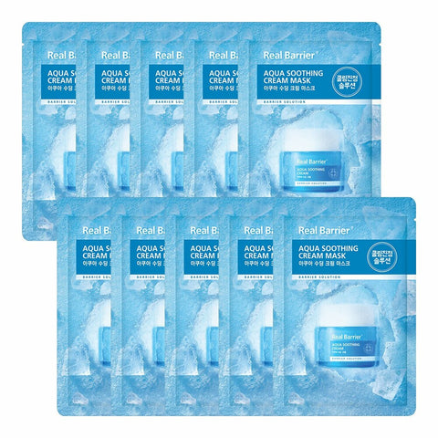 Real Barrier Aqua Soothing Cream Mask Sheet 10P 