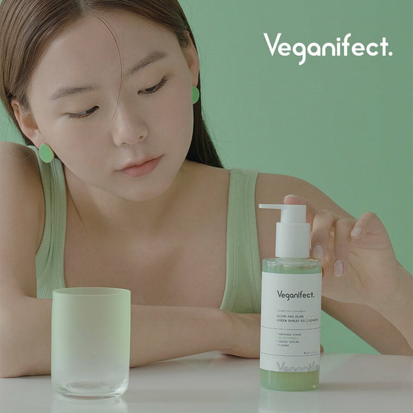 Veganifect Clean And Glow Green Barley Gel Cleanser 205mL 4