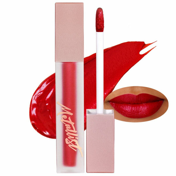 touchinSOL Metallist Matte Liquid Lipstick #Spicy Red 1