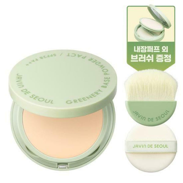 JAVIN DE SEOUL Greenery Base Powder Pact (Special Set with Free Gift) 3