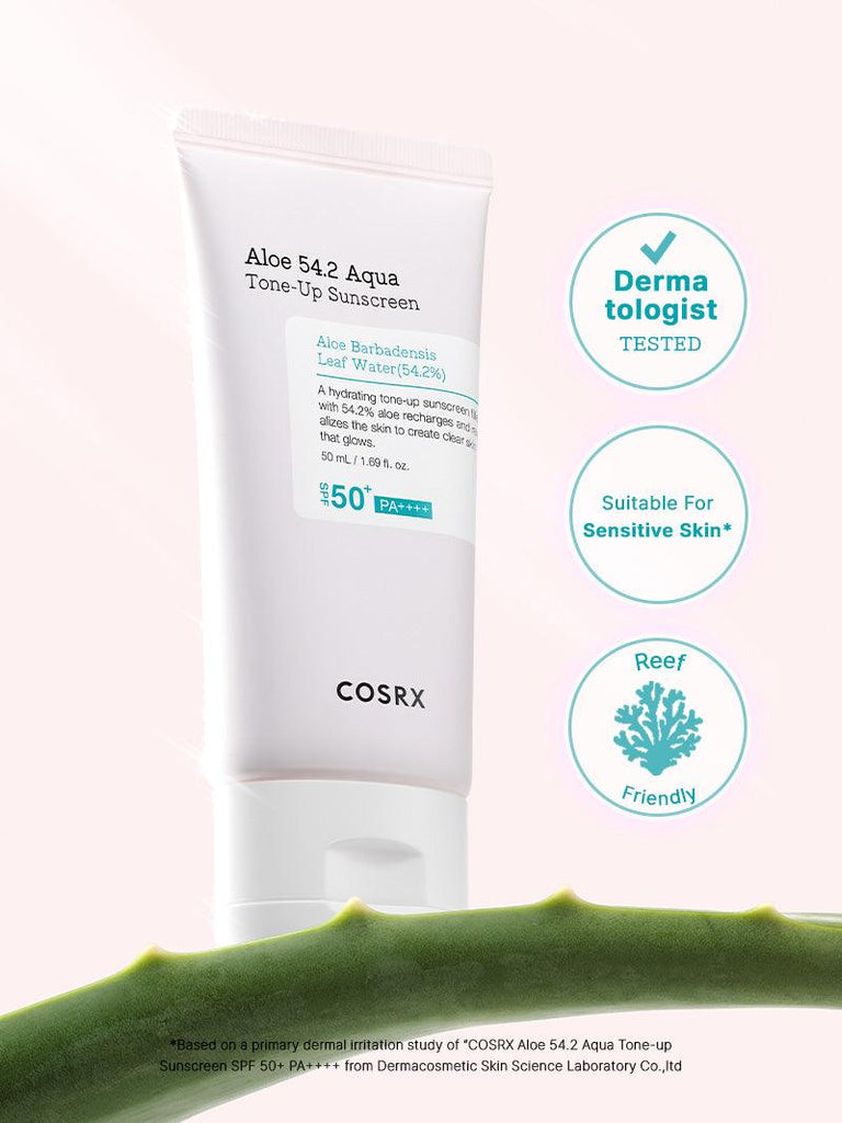 [Cosrx] Aloe 54.2 Aqua Tone-up Sunscreen 50ml (2)
