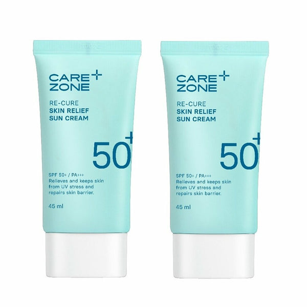 CAREZONE Re-Cure Skin Relief Sun Cream 1+1 Special Set (45mL+45mL) 1