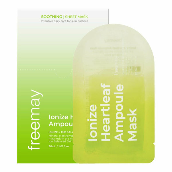 freemay Ionize Heartleaf Ampoule Mask Sheet 10P 2