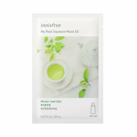 innisfree My Real Squeeze Sheet Mask EX [Green Tea] 20ml 