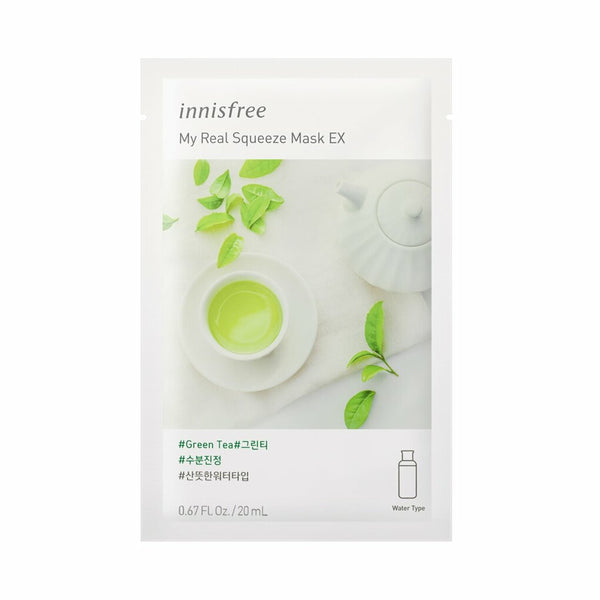 innisfree My Real Squeeze Sheet Mask EX [Green Tea] 20ml 1