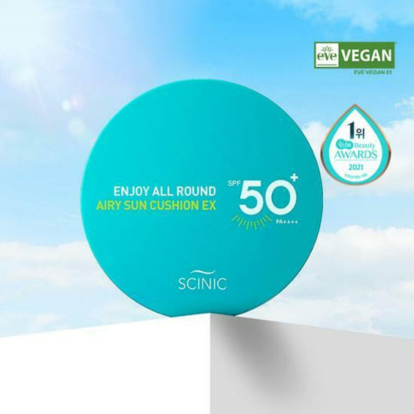 Scinic Enjoy All Round Airy Sun Cushion 25g Special Set 2